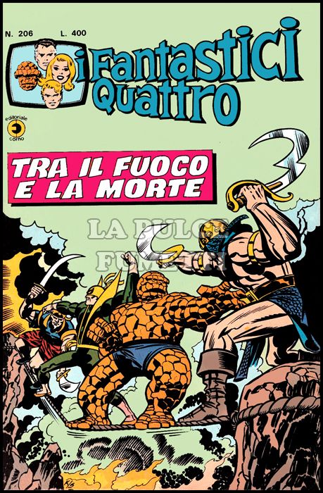 FANTASTICI QUATTRO #   206: TRA IL FUOCO E LA MORTE